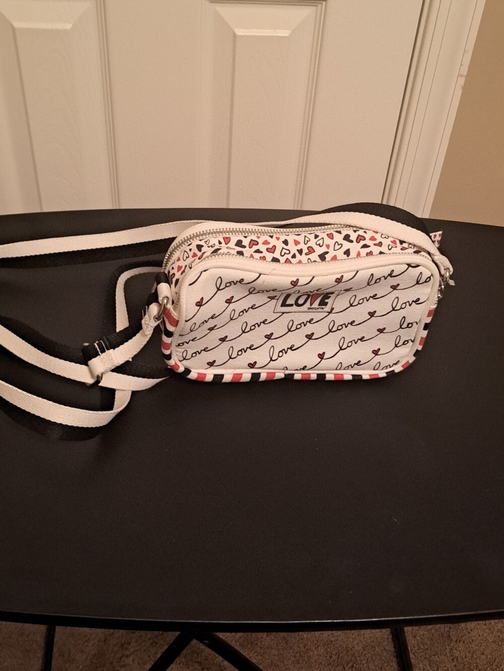 Brighton White 'Love' Crossbody Bag with Heart Accent